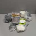 Zero Zoo 105Pcs Kids Kitchen Toy Accessories, Toddler Pretend BBQ Camping Cooking Playset, Play Pots, Pans, Utensils Cookware Toys, Play Food Set, Vegetables, Learning Gift for Girls Boys (White)