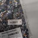 Amazon Essentials Women's Cap Sleeve Boat-Neck Faux Wrap Dress (Medium, Black Ditsy Floral)