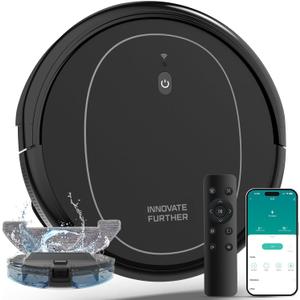 Robot Vacuum and Mop Combo, 5000Pa Self-Charging Robot Vacuum with Alexa & App Control, 3-in-1 Robotic Vacuum cleaner with Smart Obstacle Avoidance, Slim, Quiet, Ideal for Pet Hair, Carpet and Floors