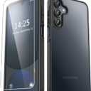 YENAPOON for Samsung Galaxy A16 5G Case, Matte Phone Case with 1 Screen Protector, Frosted Translucent Back, Slim Shockproof Protective Cover, Black