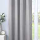 SUN+BLK Nantes Luxury Insulated Total Blackout Grommet Single Curtain Panel, Noise Reducing, Light Blocking, Camel, 52x63
