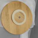 18 Inch Mother of Pearl Lazy Susan for Table Top, Cream Sunlight