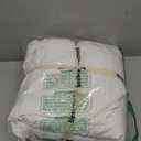 BESTOUCH Duvet Cover Set 100% Washed Cotton Linen Feel Super Soft Comfortable Chic Lightweight 3 PCs Home Bedding Set Solid Bright White Super King (Super King (108" x 98"))