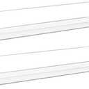 2 Pack Clear Nail Polish Rack Wall Mounted,15 inch Invisible Acrylic Floating Bookshelf,Small Toy Storage Wall Shelf Modern Picture Ledge Vinyl Record Display Shelf Holder