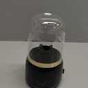 360 Rotating Toothbrush Holder for Bathroom, 7-Slot with Cover & Drainage for Electric Toothbrushes, Toothpaste, Razors - Stand Storage for Vanity, Bathroom Accessories, Countertop Organize (Black)