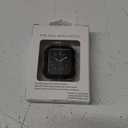 2 in 1 Metal Case Compatible with Apple Watch Series 9/8/7 45mm Case, Rugged Protective Bumper with Shockproof Silicone Cover for iWatch 45mm (Black)