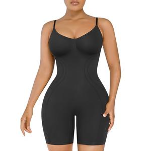 SHAPELLX Shapewear Bodysuit Tummy Control for Women Seamless Waist Trainer Mid Thigh Slim Butt Lift Body Shaper
 Size M/L