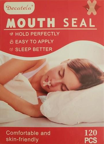 Pack of 4 Mouth Tape for Sleeping Gentle Transparent White Tape 120 Pcs - Hypoallergenic for Sensitive Skin, Painless Removal, Breathable Comfortable to Exercise