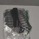 ZEDODIER 2 Pack Tie Hanger with 40 Hooks, Space Saving Necktie Organizer for Men, Large Capacity Tie and Belt Wooden Hanger for Closet, Black