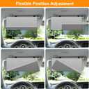 MAGTSMEI Upgraded Car Sun Visor Extender, Polarized Sun Blocker, Sunshade Lens Magnetic Connection Adjustable 4 Directions, Anti-Glare,Protects from Sun Glare, Snow Blindness & UV Rays,Grey