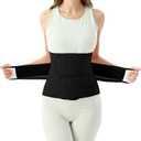 Allaugh Postpartum Belly Band for Women: Abdominal Binder Post Surgery, C Section Waist Trainer, Breathable Belly Wrap, Adjustable Support for After Birth Back Pain & Weak Core, Easy Put On Take Off