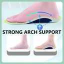 250+ lbs Plantar Fasciitis Arch Support Insoles for Men Women, Flat Feet Orthotic Insert, Work Boot Memory Foam Insoles, Shock Absorbing Cushion Shoe Insoles for Foot Pain Relief