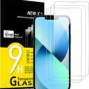 NEW'C 3 Pack Designed for iPhone 13 Mini Screen Protector (5.4"), Enhanced Tempered Glass Protection, Case Friendly Scratch Resistant,Bubble-Free, Ultra Resistant
