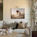 Christian Canvas Wall Art Jesus with Lamb Painting Wall Decor 16"L x 24"W