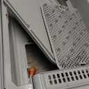 Enclosed Stainless Steel Cat Litter Box with Lid Extra Large Litter Box for Big Cats XL Metal Litter Pan Tray with High Wall Sides Enclosure, Non-Sticky, Anti-Leakage, Easy Cleaning