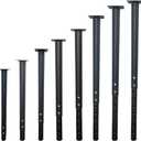 Jahof Adjustable Table Legs 22-36 inch (55-90 cm), 42/38 mm (4, Black)