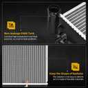 DWVO Radiator Compatible with 2014 2015 2016 2017 2018 2019 2020 QX60 2013 INFINITI JX35 2013-2020 Pathfinder 2.5L 3.5L V6 L4 CU13348