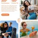 TORRAS 360 Magnetic Stand for iPhone 17 Pro Max Case, [Fit for MagSafe] [4X Military-Grade Protection] Slim Case for iPhone 17 Pro Max 6.9", Translucent Cosmic Orange, Ostand O3 Fitness Series