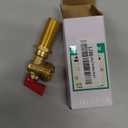 Eastman Brass Outlet Box Red Handle Washing Machine Valve, 1/2 Inch MIP x 3/4 Inch MHT, Quarter Turn Ball Valve, Hot Water Applications, 60280