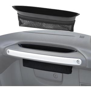 RT-TCZ for Wrangler JK Grab Tray Passenger Handle Storage Box Insert Organizer with Net for Jeep Wrangler JK JKU 2011-2017 Black Accessories