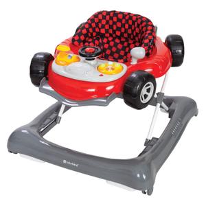 Smart Steps Trend 5.0 Activity Walker with Removable Toy Bar (Lights and Sounds), Adjustable Height and Flat Fold Frame for Storage, Ages 6 Months +, Speedster Red