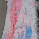 Primlect Thickened Toddler Nap Mat with Removable Pillow and Minky Blanket, Extra Large 55''x35'' Sleeping Bag, Washable, Roll up, Perfect for Daycare, Preschool, Kindergarten, Boys and Girls Mermaid