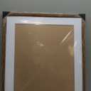 Rustic Walnut 20x24 Frame - Single Frame, 20 x 24 Poster Frame with Mat for 16x20, Picture Frames for Artwork, Puzzles, Photos and Movie Posters, Perfect Christmas Frame