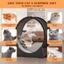 Cat Wheel, 53" XXL Large Exercise Running Wheels with Detachable Carpet for Indoor Cats