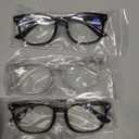 hoyuwak 3 Pack Reading Glasses Blue Light Glasses Square Lightweight Reading Glasses for Women Men Fashion