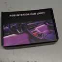 YiLaie Car LED Lights Interior, Multcolor LED Light for Car with APP Control and DIY Mode, Music Sync USB Under Dash Lighting Kit for Cars, Trucks, SUVs, DC 5V (RGB USB Port)