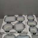 VERONES 10 Pack Glass Meal Prep Containers 2 Compartment Set, 30 OZ Airtight Glass Lunch Containers, Glass Food Storage Containers with Lids, for Microwave, Oven, Freezer & Dishwasher FriendlyGrey (Gray)