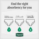 Depend Night Defense Adult Diapers, Incontinence & Postpartum Bladder Leak Underwear for Women, Disposable, Overnight, Medium, Blush, 15 Count