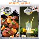 Heavy-Duty Stainless Steel Lemon Squeezer Handheld Citrus Press for Effortless Juicing