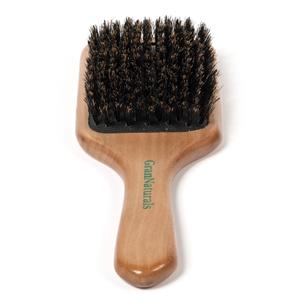 GranNaturals Boar Bristle Smoothing Hair Brush for Women and Men - Medium/Soft Bristles - Natural Wooden Large Flat Square Paddle Hairbrush for Fine, Thin, Straight, Long, or Short Hair