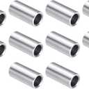 uxcell 10pcs Stainless Steel Spacer 1/4" Bore x 3/8" OD x 3/4" Length Screw Standoff Bushing Plain Finish Round Metal Spacer for 1/4 Screws Bolts and Rods