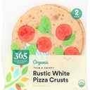 365 by Whole Foods Market, Organic Rustic White Pizza Crusts, 7 Inch, 2 Count, 3.5 Ounce, 11 Pack, Best if Used By 28 Jul 2025
