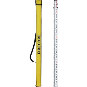 Firecore 9-Foot Aluminum Grade Rod  10ths, Dual Sided 3-Section Telescopic Survey Rod