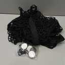 Cargo Net for Car, Expandable 3 Pocket Heavy-Duty Cargo Net Organizer, Black Mesh Storage Pocket with 4 Metal Carabiners Universal for Car, SUV, Pickup Truck, Van Trunk Bed- 47.2 x 11.8