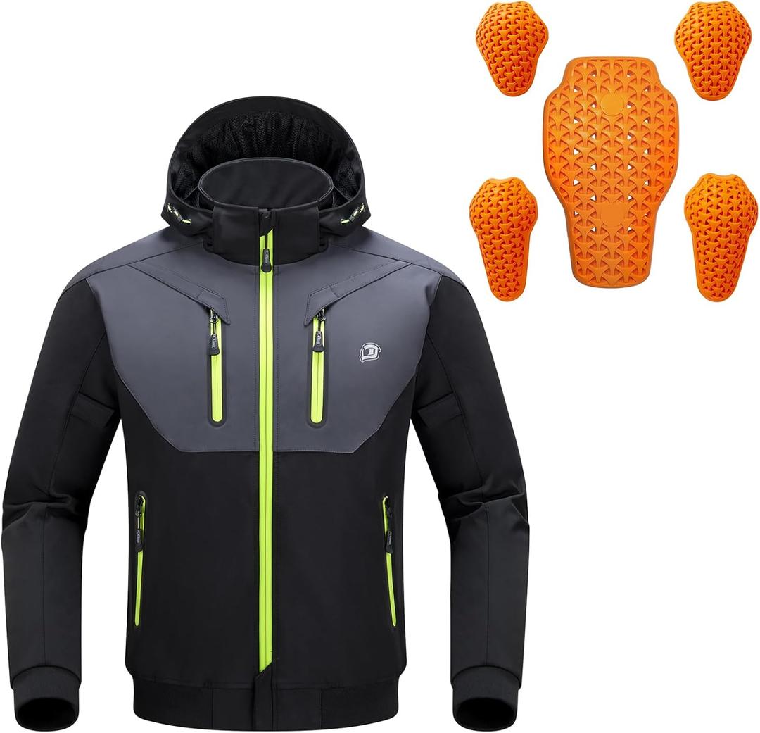 BORLENI Motorcycle Jacket and Motorcycle Armor, M