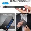 for Samsung Galaxy S26 Ultra Wallet Case Compatible with Magsafe, PU Leather Flip RFID Blocking Card Holder Shockproof Magnetic Women Men Wallet Phone Case Cover for Galaxy S26 Ultra, Black
