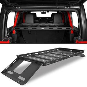 Amazon.com: Hooke Road Rear Trunk Cargo Rack Basket Tray for 2007-2025 Jeep Wrangler JK JL 4-Door Hardtops, Sturdy Steel Shelf for Camping Trip Gear : Automotive