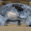 Chafing Dishes for Buffet, Cookriva 4 Pack 6QT Round Stainless Steel, Gold