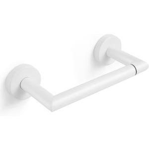 JunSun White Toilet Paper Holder Wall Mounted Pivoting Toilet Paper Roll Holder White Matte Bathroom Toilet Paper Holder White Stainless Steel Modern White Bathroom Tissue Holder Mega Roll TP Holder