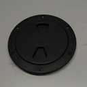 TCH Hardware 4" 6" 8" Black White Grey Round Deck Plate Inspection Hatch - Detachable Water Tight Lid Cover
