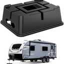 Trailer Jack Block - RV Leveling Blocks for Travel Trailers Wheels and Any Jack, 16,000 lbs RV Jack Blocks, Camper Jack Blocks Universal Compatibility & Convenient Storage 1 Pack