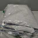 WITSHOCK 5x7 Area Rug for Living Room, Washable Rugs for Bedroom Kitchen Nursery Dining Room Office, Modern Wave Striped Rugs, Soft Thin Carpet Non Slip Low Pile for Home Decor, Blue