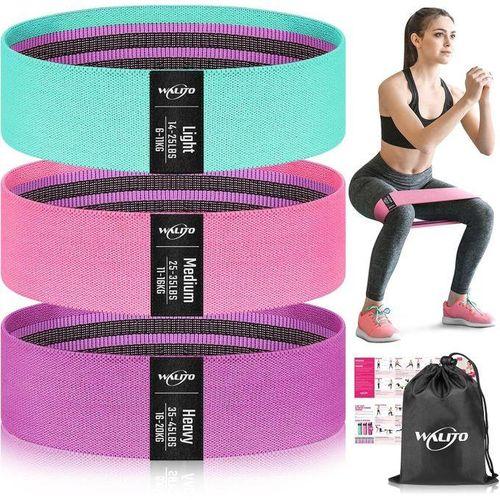 Resistance Bands for Legs and Butt, Fabric Exercise Loop Bands Yoga, Pilates, Rehab, Fitness and Home Workout, Strength Bands for Body