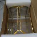 Glass Card Box with Slot, 10.2 inch Large Gold Clear Card Box for Wedding Receptions, Decorative Storage Box with Lock for Baby Shower, Birthday Party, Bridal Shower