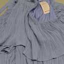 ZESICA Women's Summer Dresses 2026 Beach Casual Deep V Neck Loose Sundress Short Sleeve Mini Dress with Pockets Western Dress for Women Blue, X Large