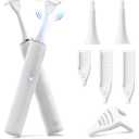 Electric Flosser for Teeth: with 4 Speeds and 50 Replacement Heads Instead of Water Floss and Floss Picks as Gum Stimulator,Tongue Cleaner,Dental Tools for Adults & Kids